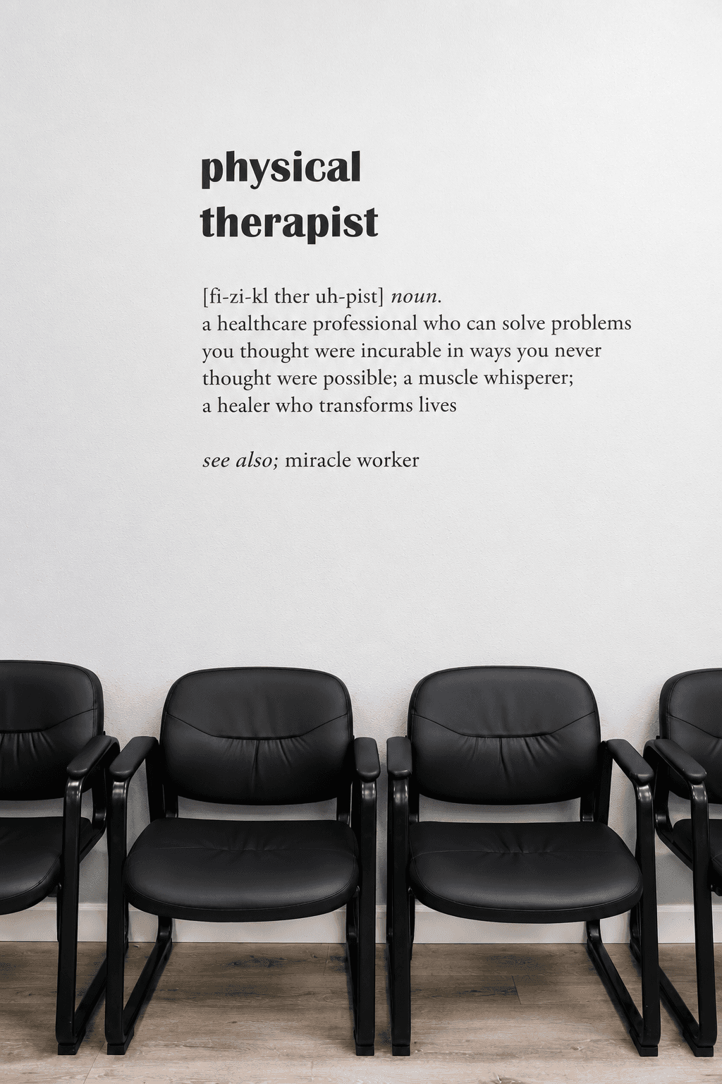 Nova Physical Therapy therapist definition wall